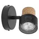 Ledvance LED Decor Spot Cork Stahl Schwarz 3W 230lm - 827 Extra Warmweiß | Dimmbar