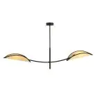 Emibig Deckenleuchte Lotus Stahl Schwarz | Geeignet für 2x E14 - Max 10W